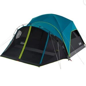 Coleman 4-Person Carlsbad Dark Room Dome Camping Tent with Screen Room
